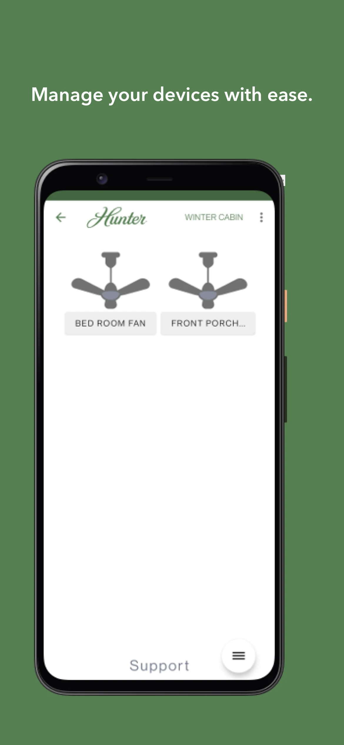 HunterSMART™(SIMPLEconnect®) screenshot