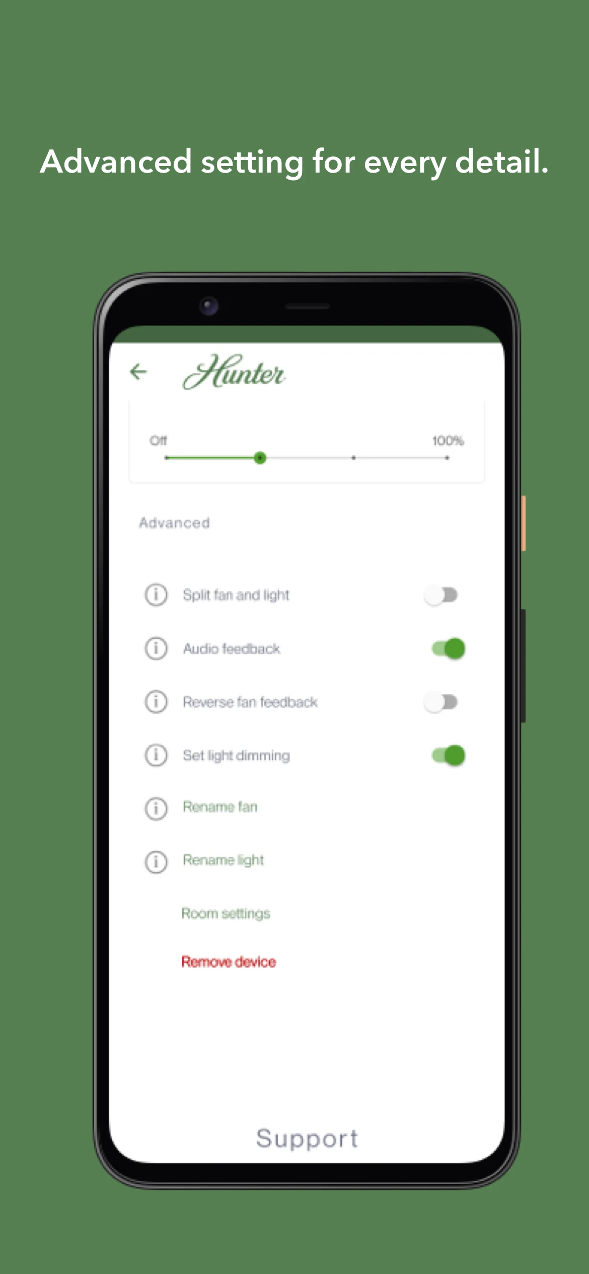 HunterSMART™(SIMPLEconnect®) screenshot